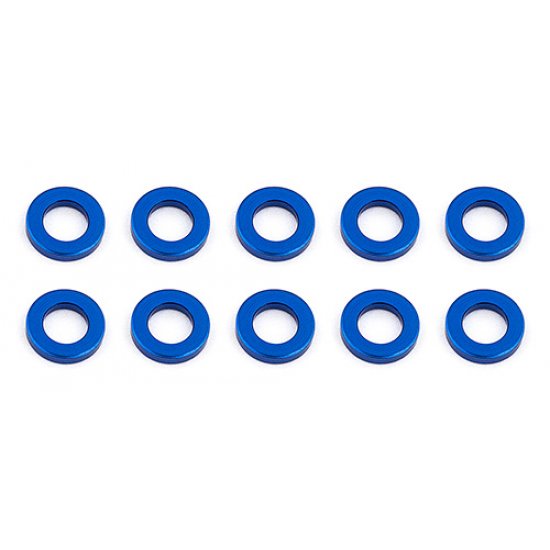 Associated Ballstud Washers, 5.5 x 1.0mm, Blue Aluminum (10)