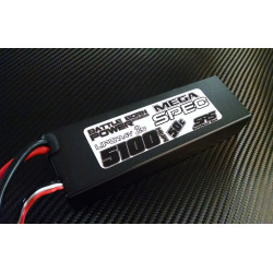 5100 mAh 50c, 2s, Hardwired Hardcase LiPo pack, 7.4v, Mega Spec Mudboss Edition