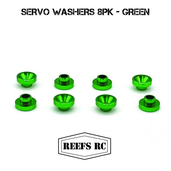 Servo Washers 8pk- Green 