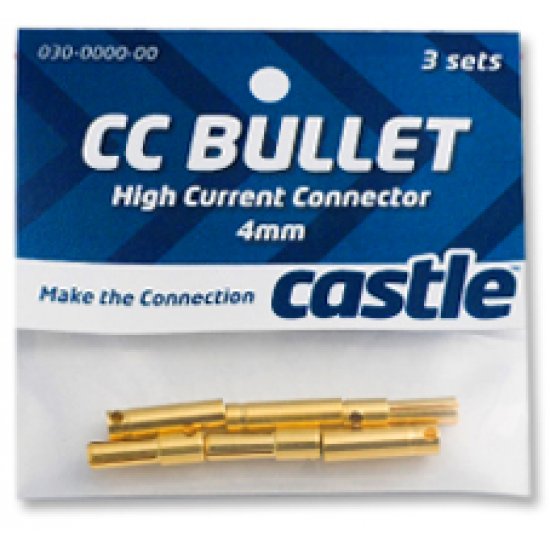 High Current 4mm Bullet connectors(3pr)