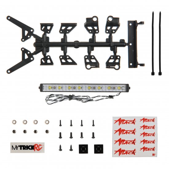 5" High Power Light Bar Kit, 1-5" High Power Light Bar with Mounting Brackets and Hardware
