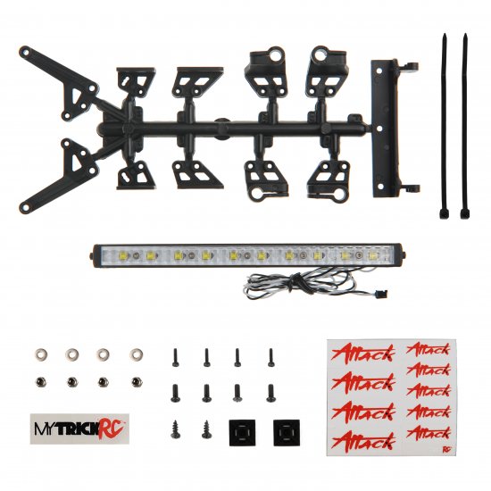 6" High Power Light Bar Kit, 1-6" High Power Light Bar with Mounting Brackets and Hardware