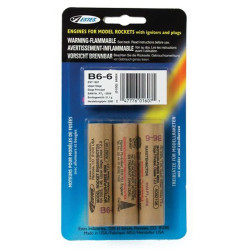 B6-6 Model Rocket Engines (3pk)