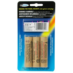 C6-7 Model Rocket Engines (3pk)