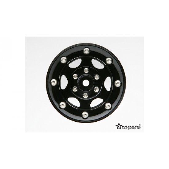 2.2 GT Beadlock Wheels (2), Black 6 Spoke