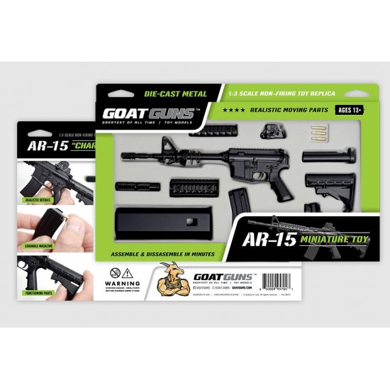 1/3 Scale Die Cast AR15 Model Rifle, Black