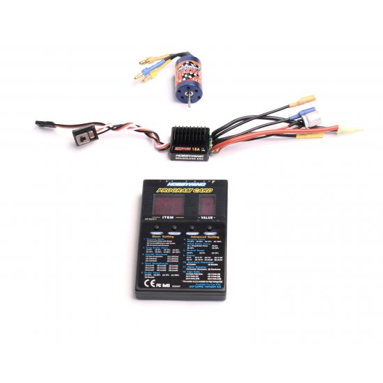 A1 Combo, EzRun 18A SL ESC, EzRun Series 12T/2030(7800Kv) Motor, Digital LED Program Card