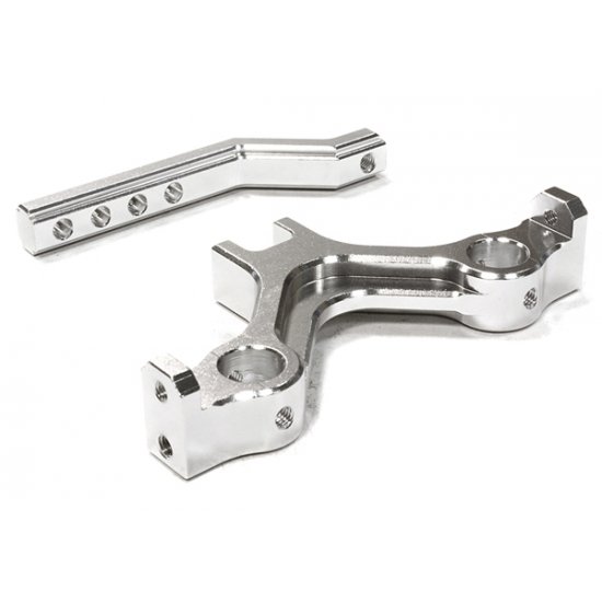 Integy Billet Machined Trailer Towing Hitch, For SCX10 Bumper Mount, Silver