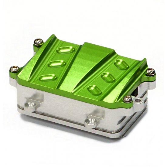 Billet Machined Receiver/Radio Box, Green, SCX10