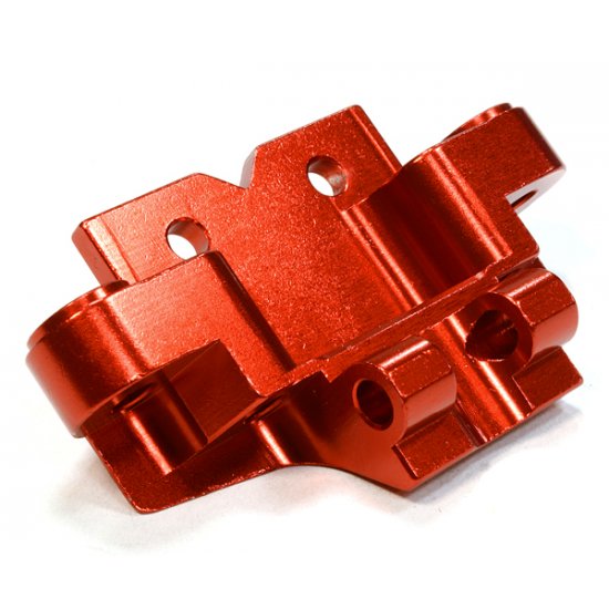 Billet Machined Front Lower Suspension Arm Mount, Red, Axial 1/10th Yeti