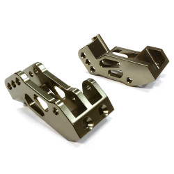 Aluminum Machined 4 Link Susp Mounts, GunMetal, 1pr, Yeti
