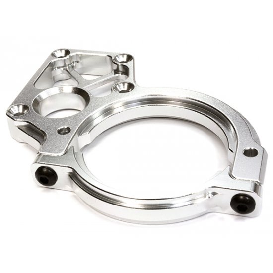 Billet Machined Main Motor Mount Plate, Silver, Axial 1/10th Yeti