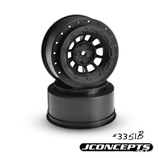 Jconcepts Hazard - Slash Rear, Slash 4x4 F&R Wheel - Black