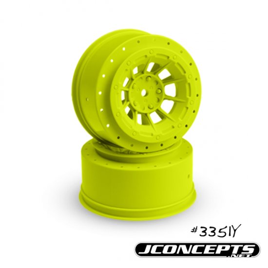 Jconcepts Hazard - Slash Rear, Slash 4x4 F&R Wheel - Yellow
