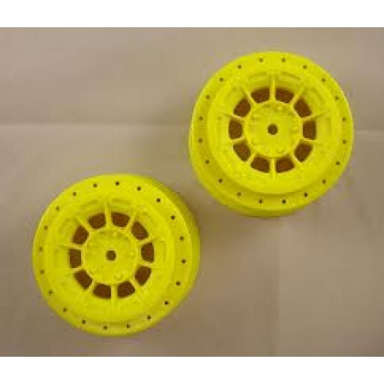 Jconcepts Hazard Wheel for Losi SCT-E,22 SCT, Tekno- Yellow