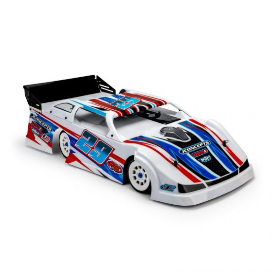 L8 Night G3 Speedway Body, Decked with Rear Spoiler, Light-Weight, fits 1/10th Late Model Vehicles