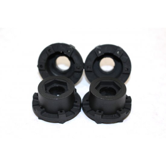 1/10 SC Wheel Adapters 12mm, 1/2" Offset, Wide for Traxxas Slash 2WD Front (4)