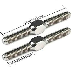 PUNISHER Titanium Turnbuckles, 3mm x 28mm, (2)