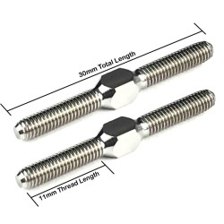 PUNISHER Titanium Turnbuckles, 3mm x 30mm, (2)