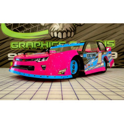 RaceFace Headlight and Grill Decal set, for KlaSSh DIRT Street Stock bodies, Camaro Nose