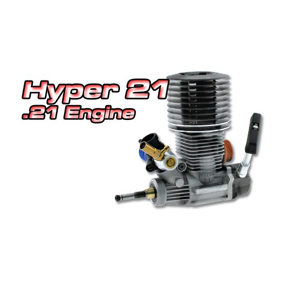 Hyper .21 Nitro Engine - PS, SlideValve, R-Exh, FOR PARTS