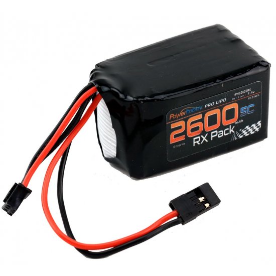 2S 7.4V 2600mAh 5C RX Receiver Lipo Hump Battery Pack