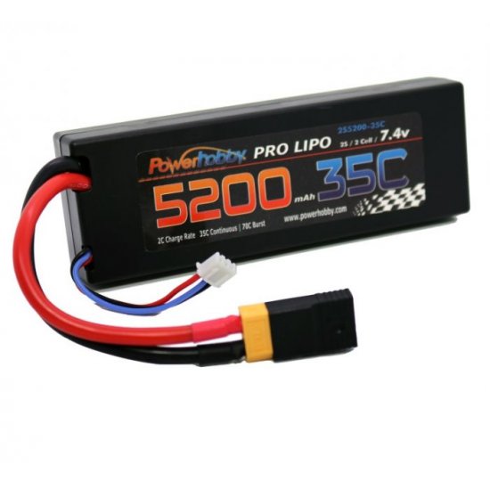 Powerhobby  5200mAh 7.4V 2S 35C LiPo Battery XT60/TRX