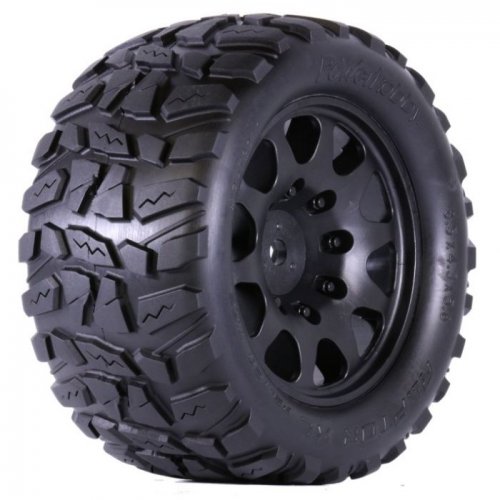 Power Hobby Raptor XL Belted Tires, w/ Viper Wheels, for Traxxas X-Maxx ...