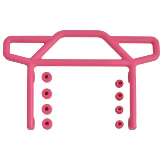 Rear Bumper, Pink, for Traxxas Electric Rustler