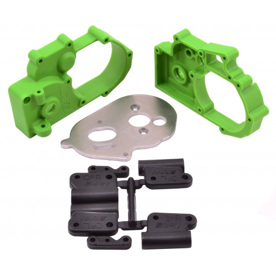 Green Gearbox Housing and Rear Mounts for Traxxas 2wd Vehicles