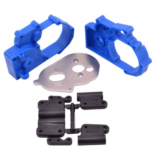 Molded Gearbox and Mounts, TRX Trucks, Blue
