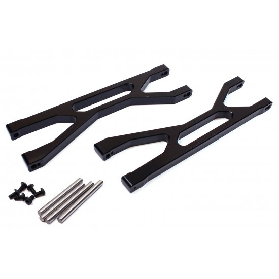 X-Maxx Front/Rear Aluminum Upper Suspension Arm Set - Black