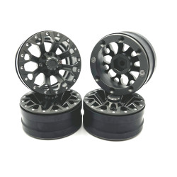 1.9" Aluminum Beadlock Rims (4pcs) Y Pattern, Titanium