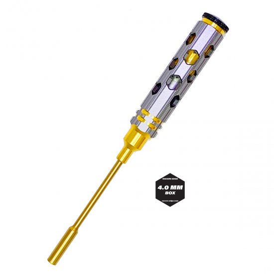 4mm Nut Driver Gold Ink Honeycomb Handle w/ Titanium Coated Tip