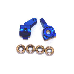 Front Knuckles, Aluminum, W/ Bearings, Slash 2wd- Blue