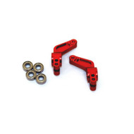 STRC Aluminum Oversized Rear Hub Carriers, Red