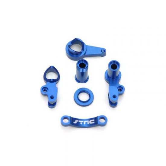 STRC Precision Steering BellCranks, Slash 4x4, Blue