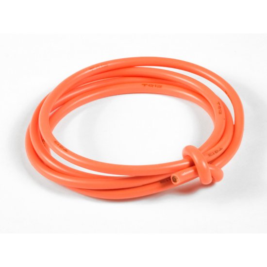 13 Gauge Super Flexible Wire- Orange 3'