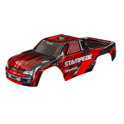 Stampede 2WD Red Clipless Body