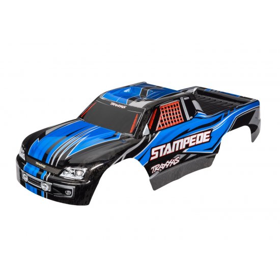 Body, Stampede® (also fits Stampede® VXL), blue (painted, decals applied)