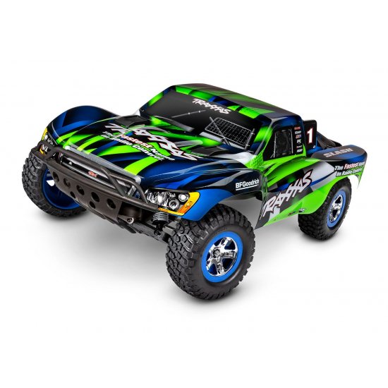 Slash: 1/10-Scale 2WD Short Course Racing Truck. Ready-To-Race with TQ 2.4 GHz radio system and XL-5 ESC (GREEN)