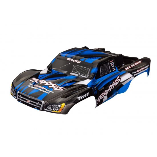 Body, Slash® 2WD (also fits Slash® VXL & Slash® 4X4), blue (painted, decals applied)
