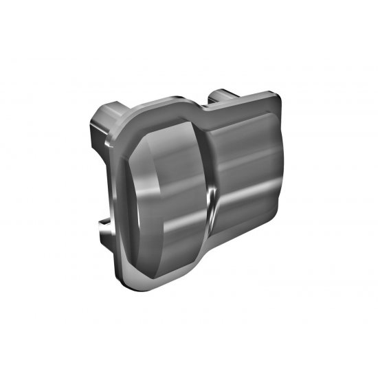 Axle cover, 6061-T6 aluminum (dark titanium-anodized)