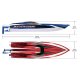 Spartan, High Performance Brushless Race Boat, RTR w/2 3s Lipos and Charger