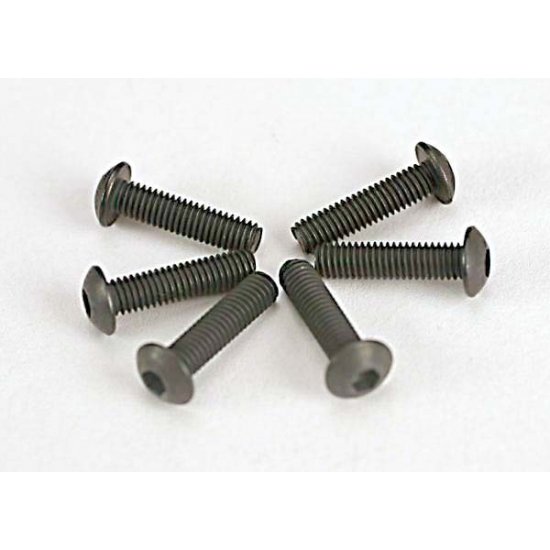 Screws, 3x15mm Button-Head Machine (hex drive) (6)