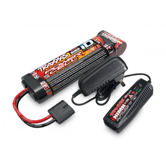 Battery/charger completer pack (includes #2969 2-amp NiMH peak detecting AC charger (1), #2923X 3000mAh 8.4V 7-cell NiMH battery (1))