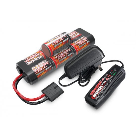 Battery/charger completer pack (includes #2969 2-amp NiMH peak detecting AC charger (1), #2926X 3000mAh 8.4V 7-cell NiMH battery (1))