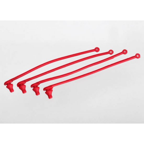 Traxxas Body Clip Retainer, Red, 4pcs