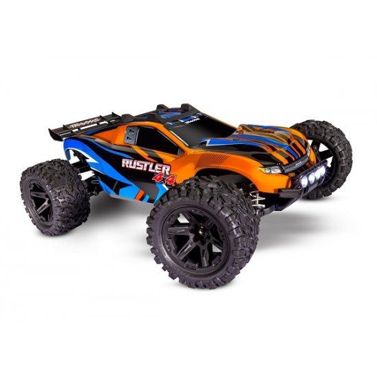  Rustler® 4X4: 1/10-scale 4WD StadiumTruck. Ready-To-Race® with TQ™ 2.4GHz radio system and XL-5 ESC (fwd/rev), and LED lights.