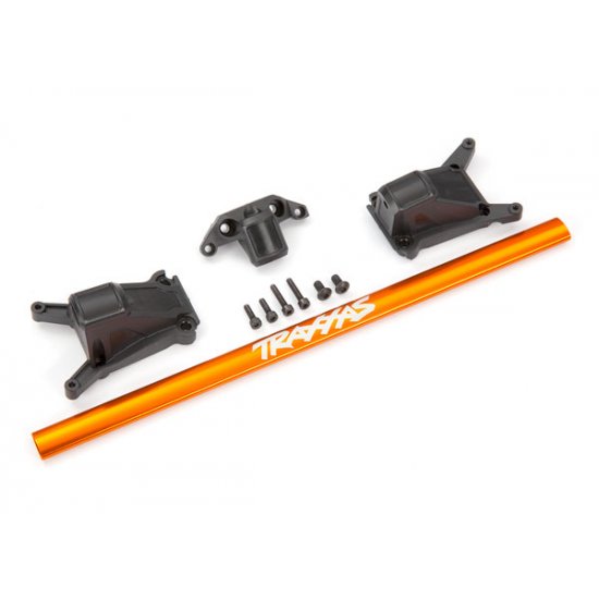 Chassis brace kit, orange (fits Rustler® 4X4 or Slash 4X4 models equipped with Low-CG chassis)